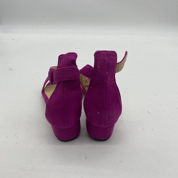 YDN Open Toe Ankle Strap Low Heel Heels Sandals - Picture 4 of 7